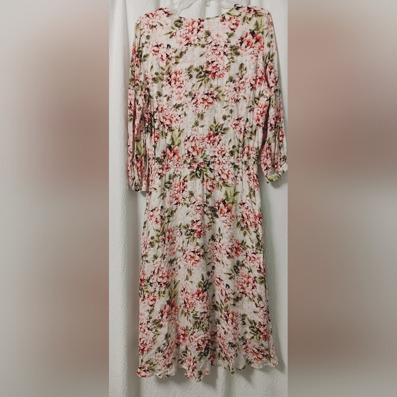 J.Jill F1loral V-Neck Maxi Dress Size M - Picture 2 of 14